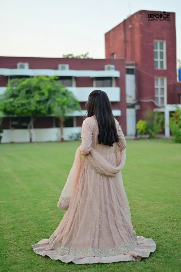 Beautiful Embroidered Amour Dress/ Rang e haya Dress
