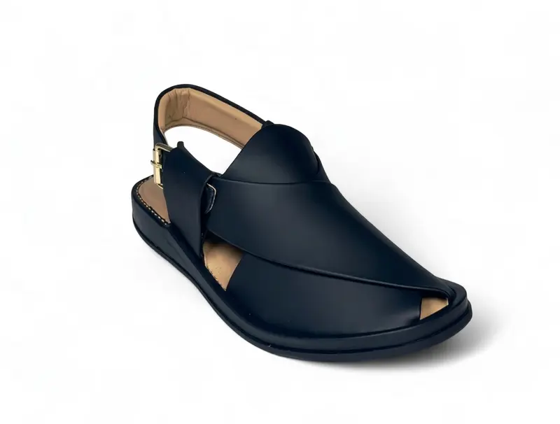 Black Matte Ring Sole Chappal – Daily Comfort