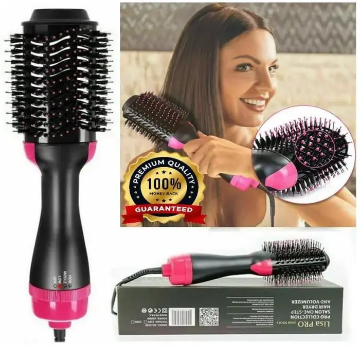 Heat Control Hair Dryer Brush for All Hair Types