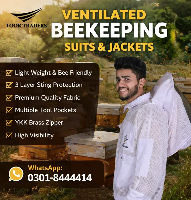 Ultra Breeze 3 Layer Sting Proof Bee Suit with Round Veil