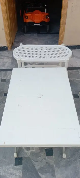 Pure Plastic 04 Chairs 02 Foliding Tables