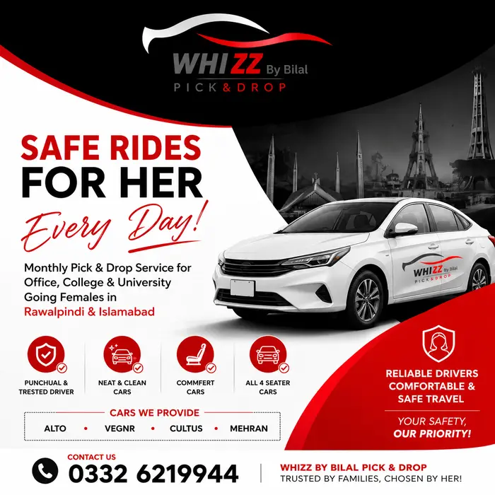 Pick n drop services Rwp isb