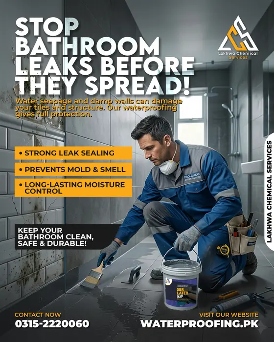 Bathroom Waterproofing Services in Karachi | Lakhwa Chemical Services