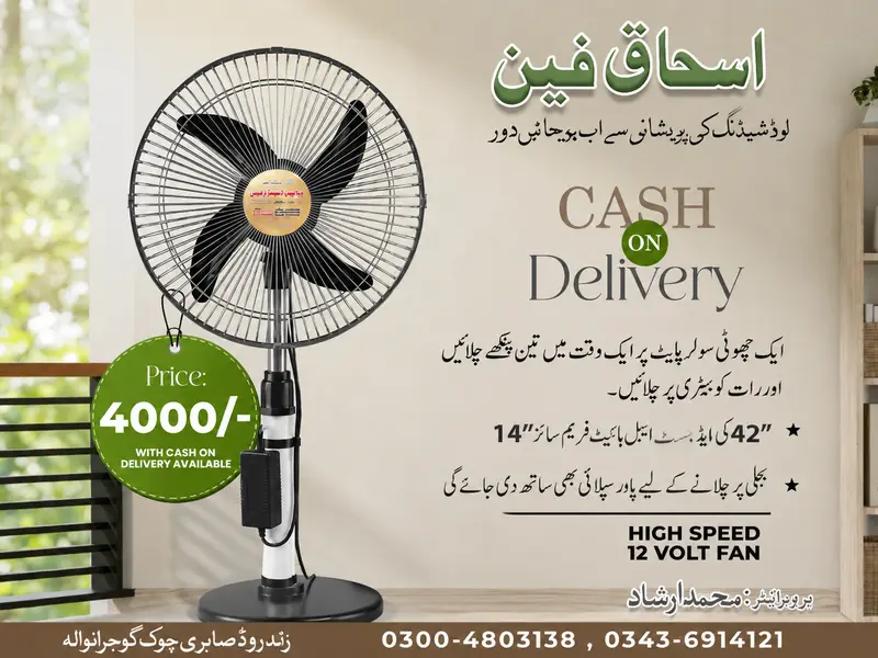 AC DC pedestal fan