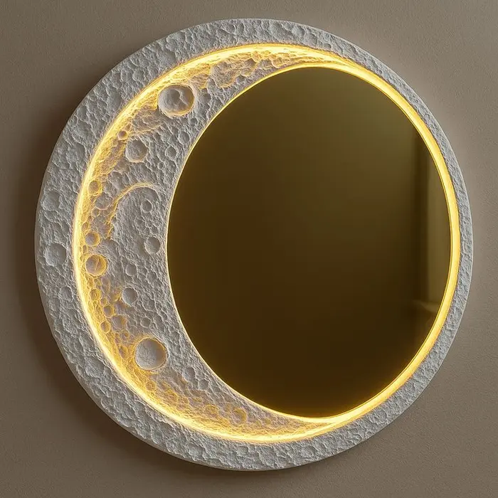 Elegant Moon Light Wall Mirror