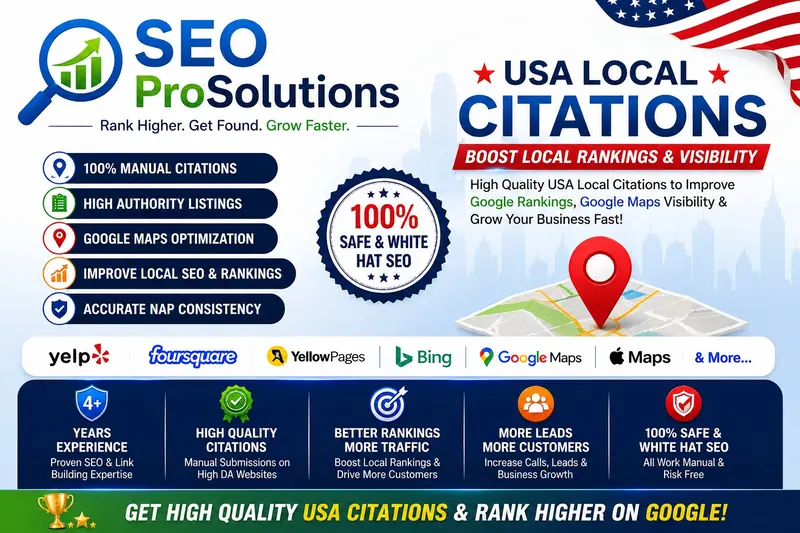 350 USA high quality Da Dr citation and backlinks sites available