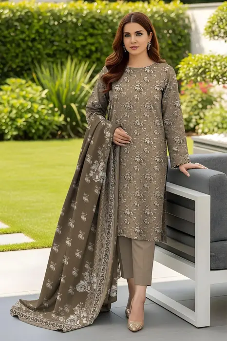 Stylish 3 piece Lawn printed suite
