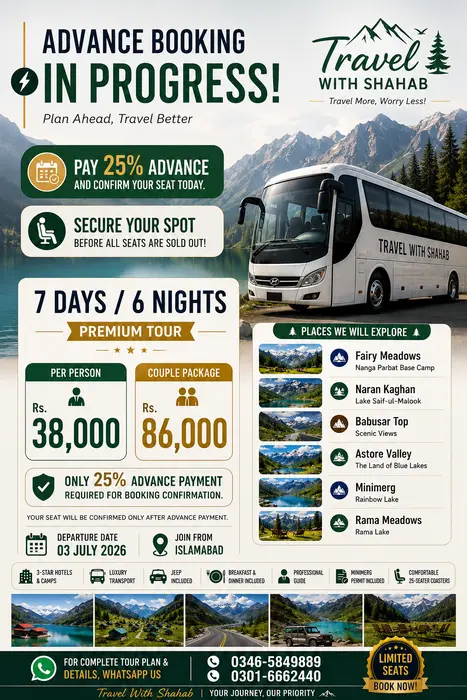 Travel with shahab premium services