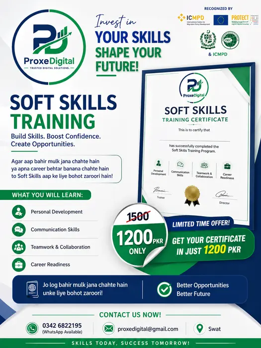 Create soft skills certificate