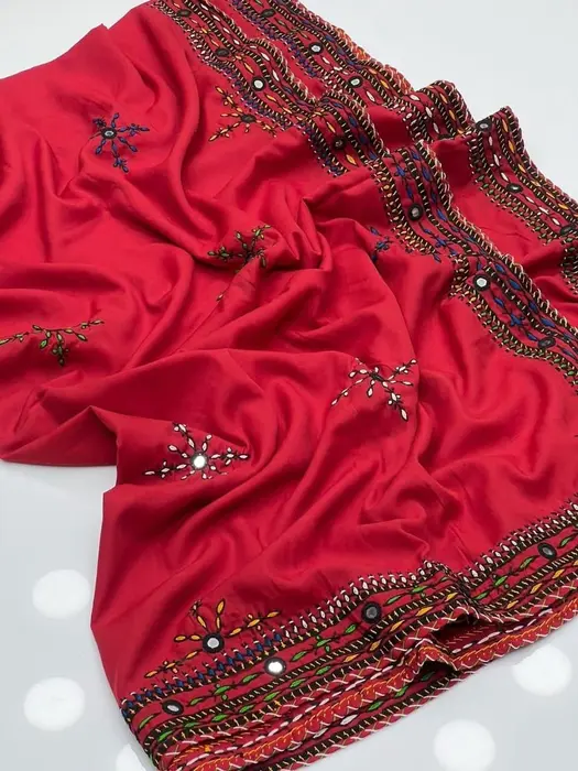 Multani handmade embroidered chader