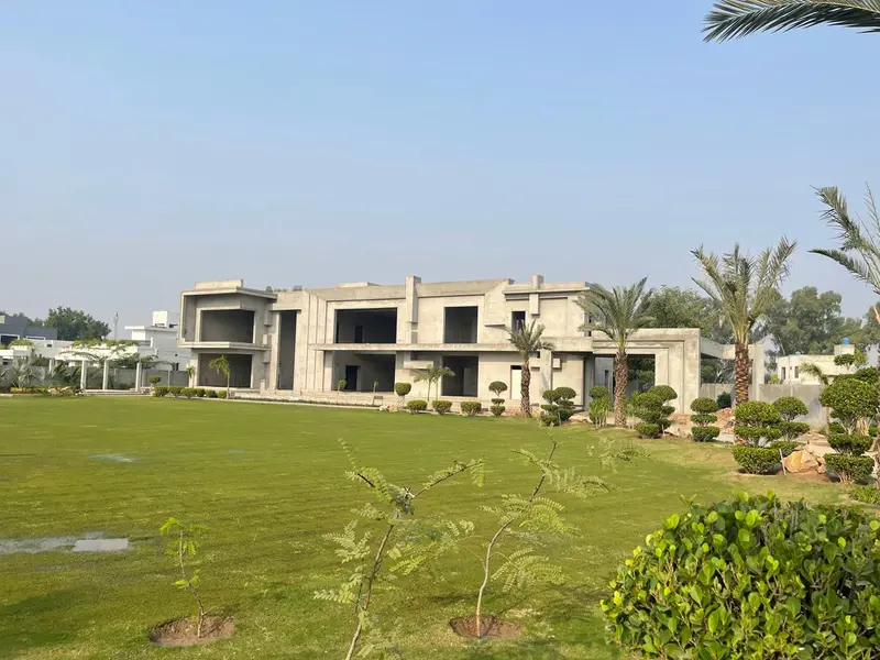 Farm Housr Gray Stucture Desgine by Gellria Main Bedian Road Lahore