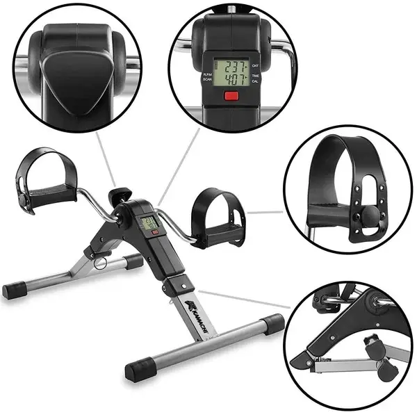 Mini Bike Pedal Exerciser Arms And Leg Pedal Exerciser With Digital Me