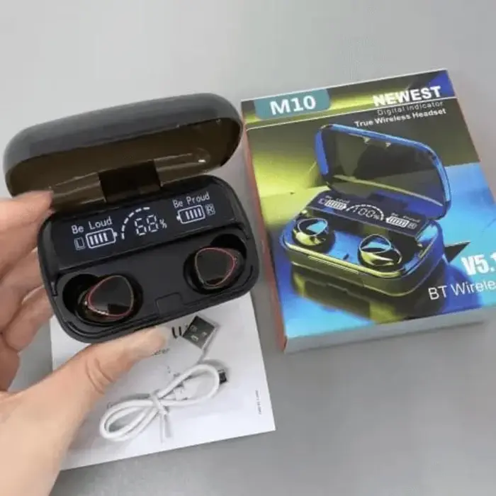 M.10 Bluetooth earbuds. All Pakistan free home delivery