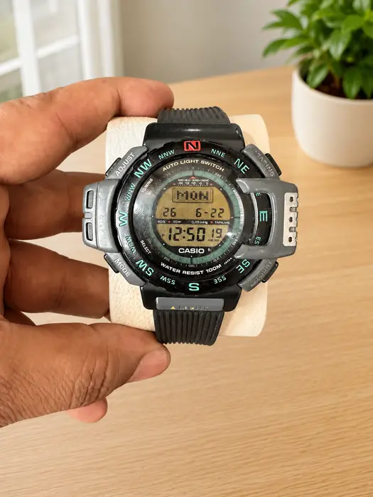 Casio 1470 Pro Track 40 Digital Triple Sensor Men's Watch.