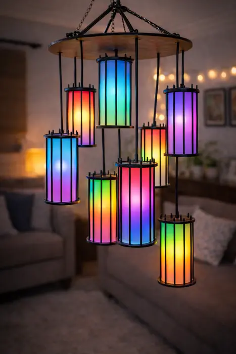 7 in 1 Multi Lights Fanoos