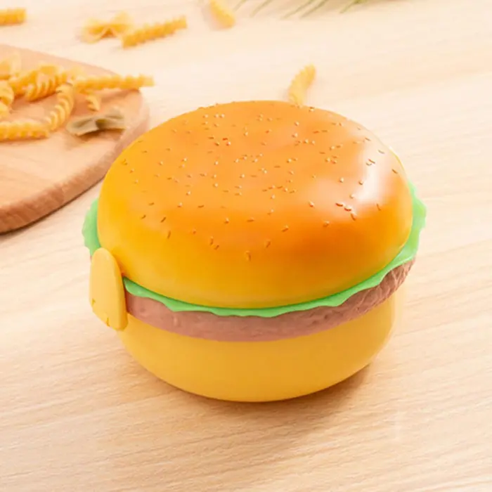 Lunch Box For Kids Burger Hamburger Shaped