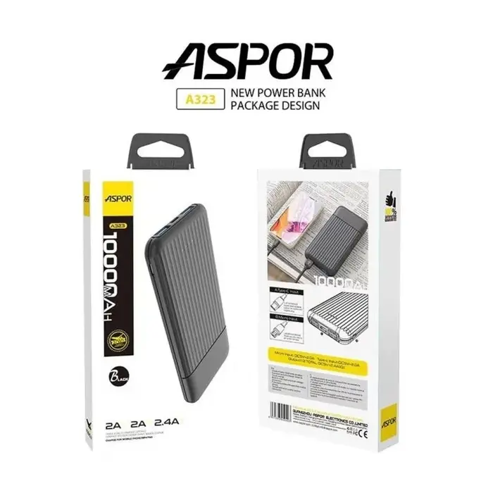 Stay Powered Anywhere with the Aspor A320 Power Bank!