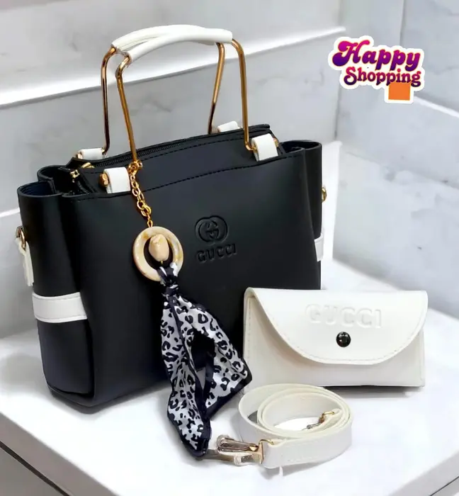 Ladies Handbag With Match Small Pouch Elegant Design