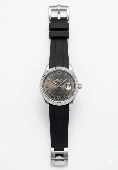 RLX HIGH QUALITY SILICONE STRAP DATE WORKING WATCH