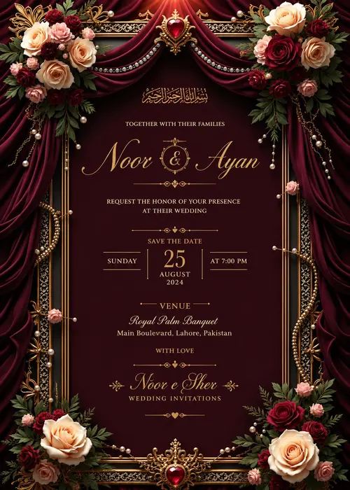 Wedding invitations card
