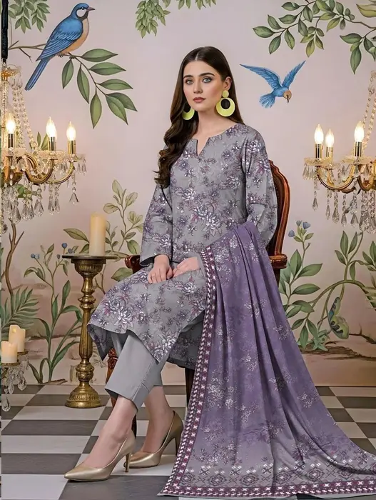 Unstitch Printed Lawn Suit