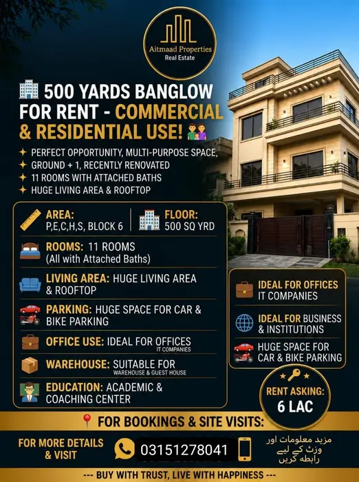 500Guz Banglo For Rant