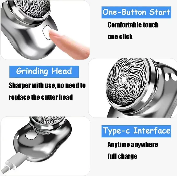 Portable Mini Electric Shaver   Kahin Bhi Kabhi Bhi Smooth Shave