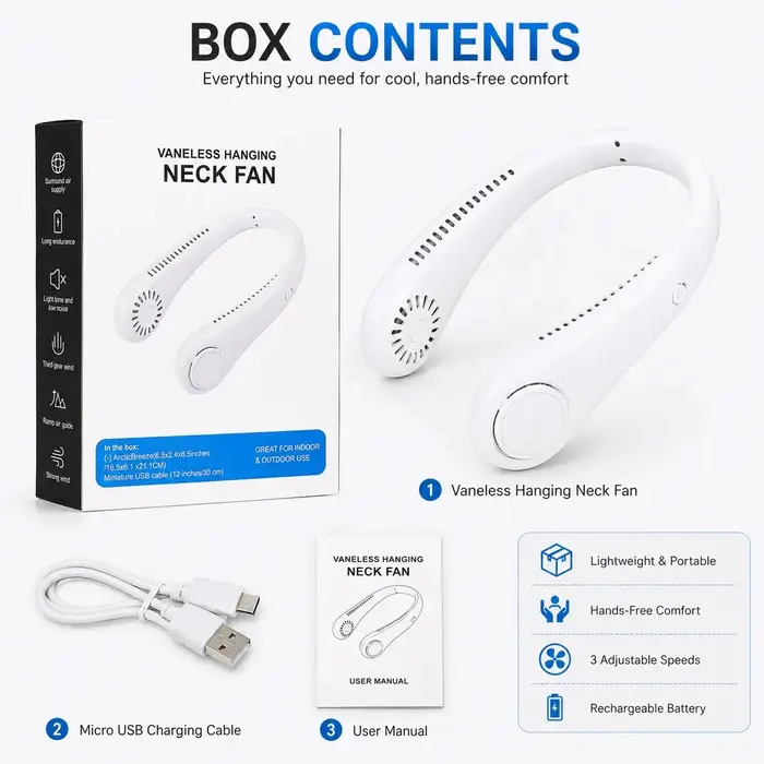 portable neck fan