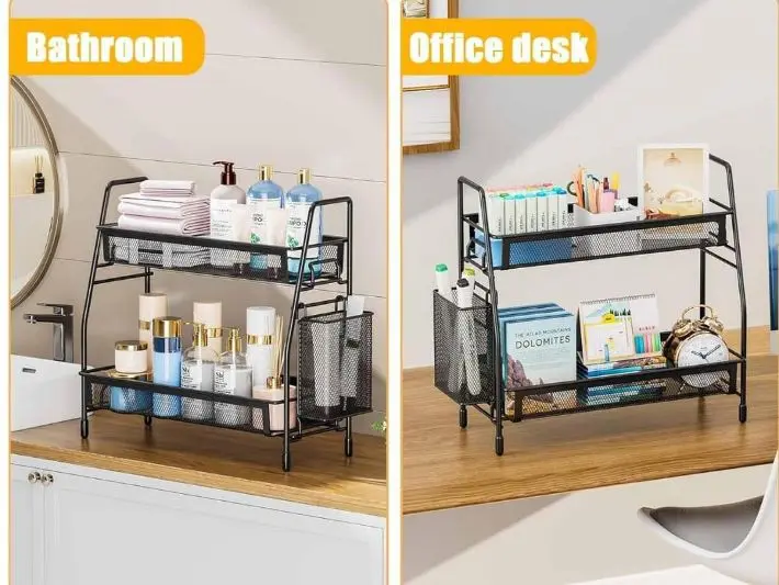 Black stainless steel multipurpose organizer
